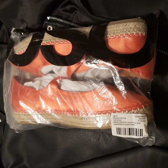 Satin Mary Jane Espadrilles Size 11 by ASOS Design NWOT - Picture 9 of 10